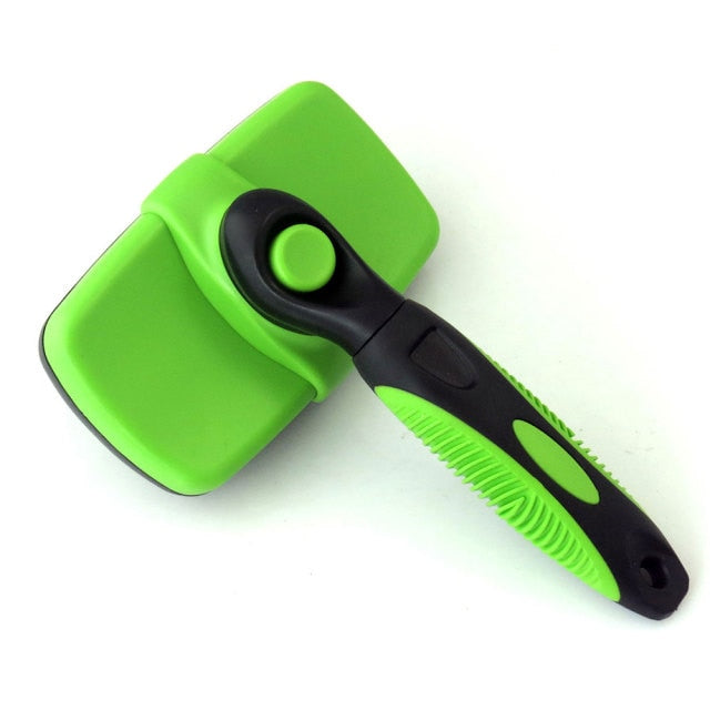 Self-Cleaning Dog Brush – Pet Grooming Tool for Shedding and Detangling