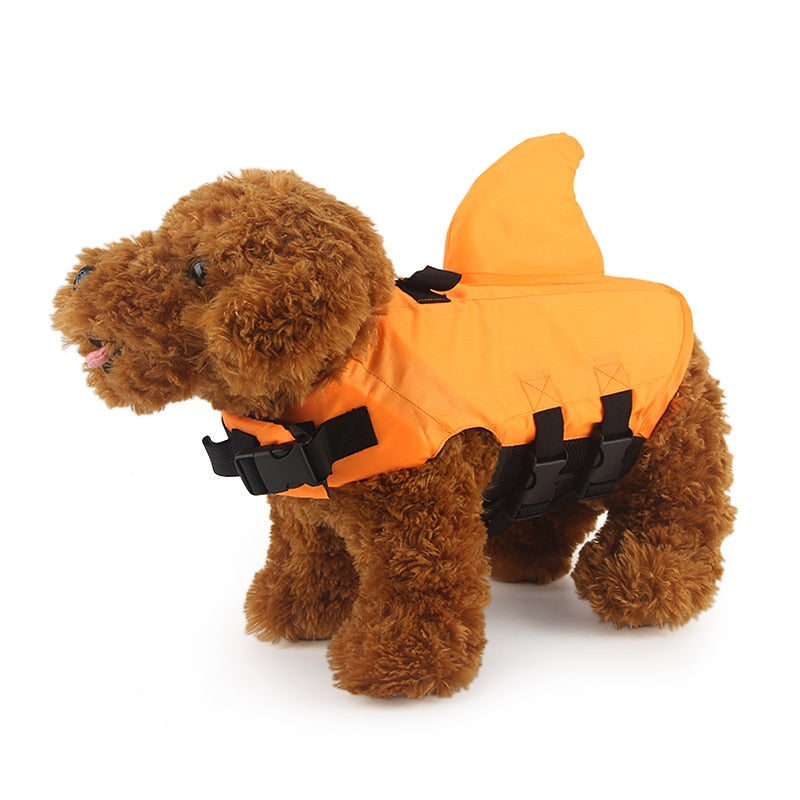 Shark Fin Dog Life Jacket – Secure & Stylish Floatation Vest for Pets