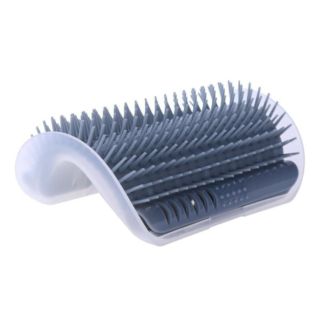 Cat Self-Groomer Corner Brush – Wall-Mounted Shedding Solution