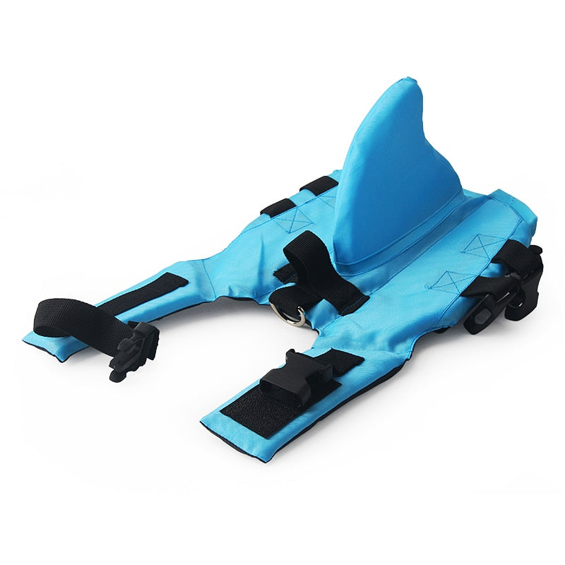 Shark Fin Dog Life Jacket – Secure & Stylish Floatation Vest for Pets