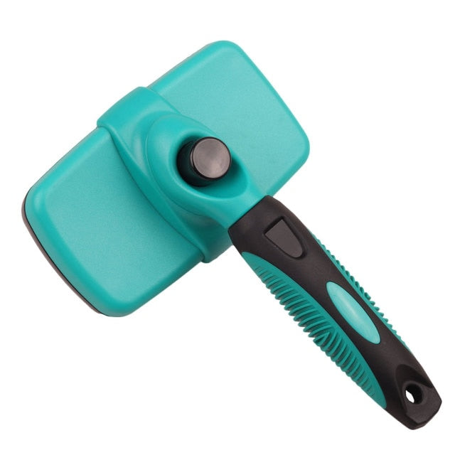 Self-Cleaning Dog Brush – Pet Grooming Tool for Shedding and Detangling