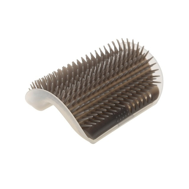 Cat Self-Groomer Corner Brush – Wall-Mounted Shedding Solution