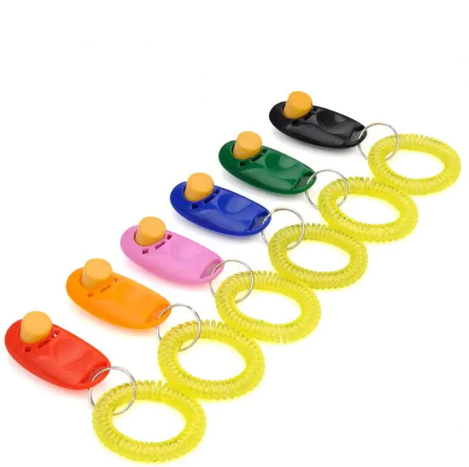 Clicker Trainer for Dogs – Easy Obedience Tool with Wrist Strap