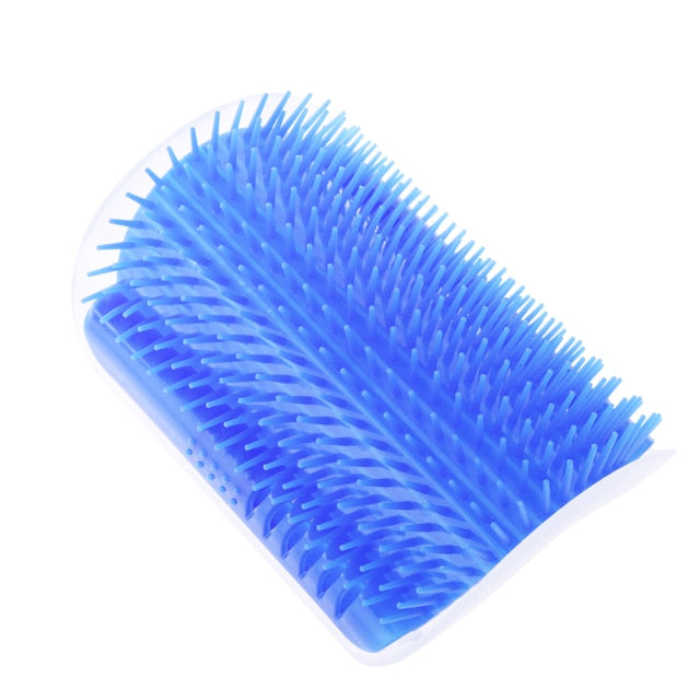 Cat Self-Groomer Corner Brush – Wall-Mounted Shedding Solution