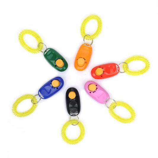 Clicker Trainer for Dogs – Easy Obedience Tool with Wrist Strap