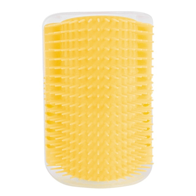 Cat Self-Groomer Corner Brush – Wall-Mounted Shedding Solution