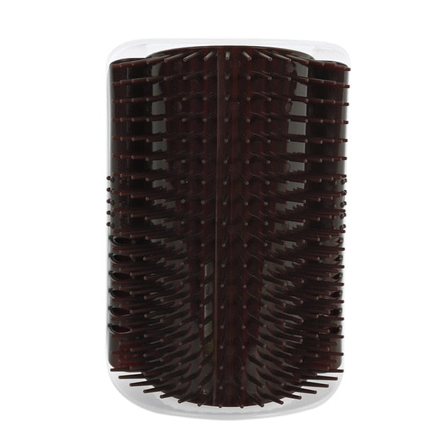 Cat Self-Groomer Corner Brush – Wall-Mounted Shedding Solution